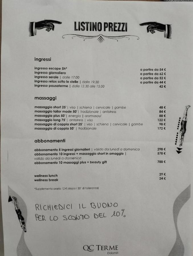 B And B Nonna Rosa Vista Lagorai Capriana Екстериор снимка